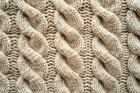 Woolen knitted texture as a background. Knitted woolen texture