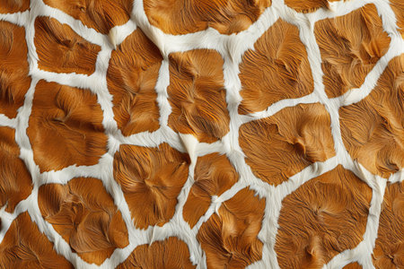 Texture of cow skin as background, top view. Animal skin pattern