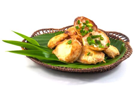 Thai traditional sweet takoyaki named mortar toasted pastryの写真素材