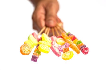 Delivered jelly stickの写真素材
