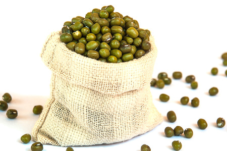 Beans bag on white background