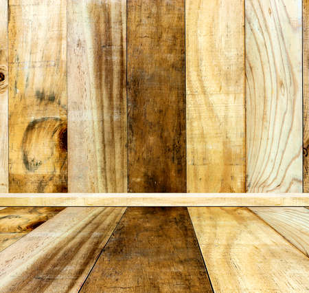 Old white wood plank texture backgroundの写真素材
