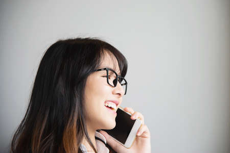 Lovely Asian young lady portriat - happy woman day lifestyle concept