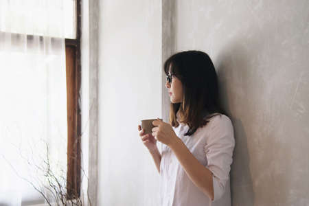 Lovely Asian young lady portriat - happy woman lifestyle concept