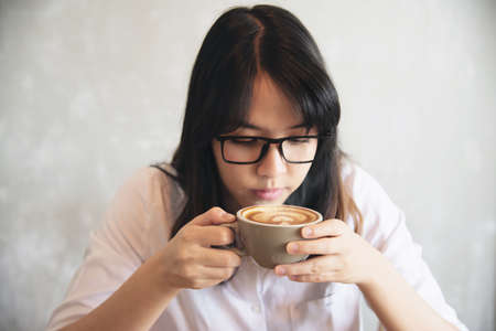 Lovely Asian young lady portriat - happy woman lifestyle conceptの写真素材