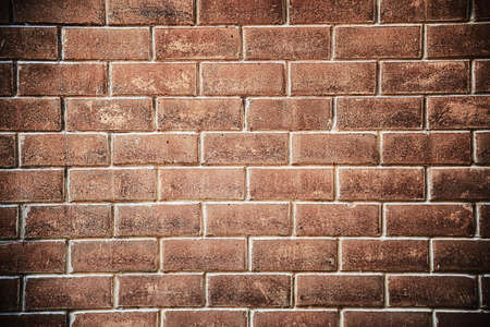 Brown brick wall background - texture background conceptの写真素材