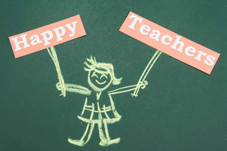 World Teachers' Day background - 5 October Unesco World Teachers's Day celebration conceptの写真素材