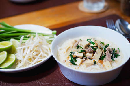Coconut milk noodles, Thai style recipe