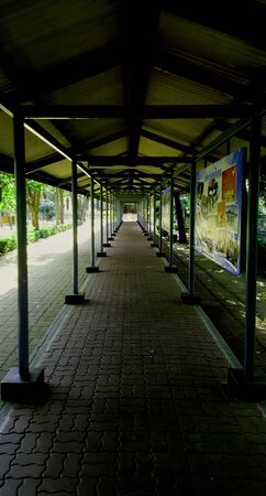 Walkway in schoolの素材