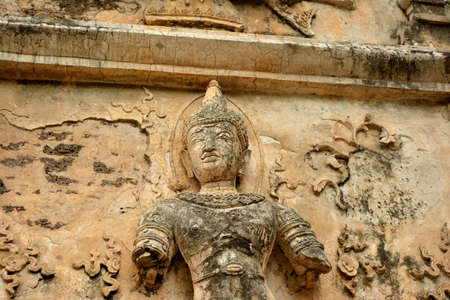 Ancient  statue of angelの写真素材