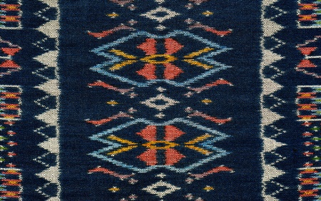 Mud-Mee cloth from Northeastern Thailandの写真素材