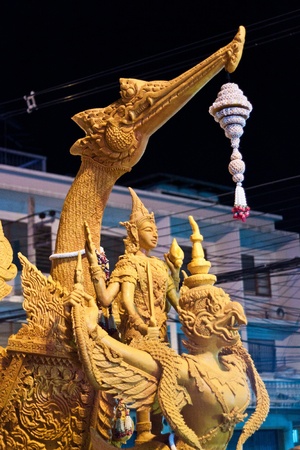 Candle Festival in Thailandの写真素材