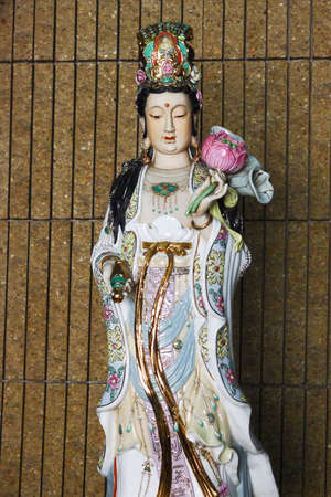 Kuan Yin in china templeの写真素材