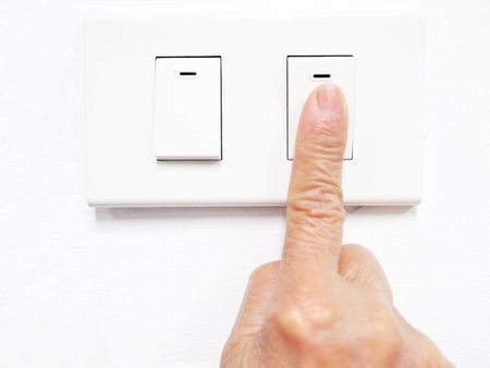 Turn off the powerの写真素材