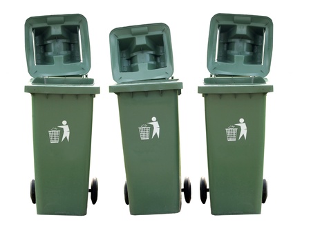 Recycle Bins Isolatedの写真素材