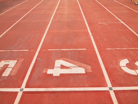 retro sport running track の写真素材