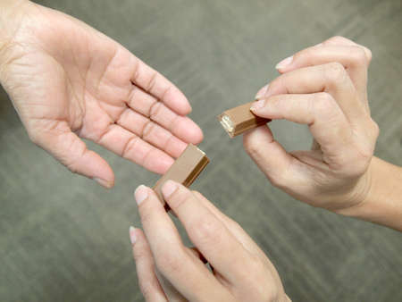 Share to chocolateの写真素材