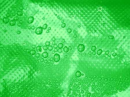 condensation and drops on a Plastic with touches of color