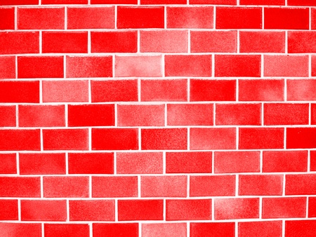 red blocks wall backgroundの写真素材