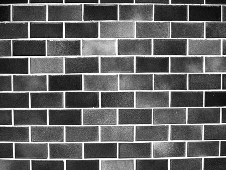 black blocks wall backgroundの写真素材
