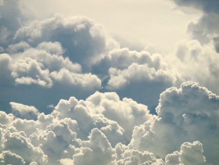 blue sky and beautiful clouds