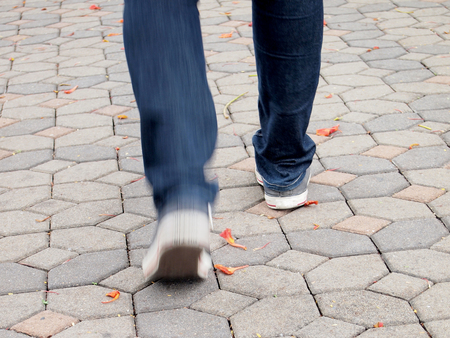 Man walking in park