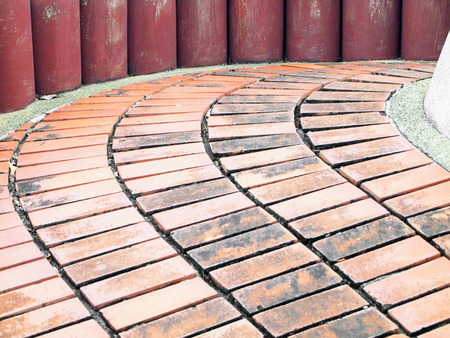 Brick footpath の写真素材