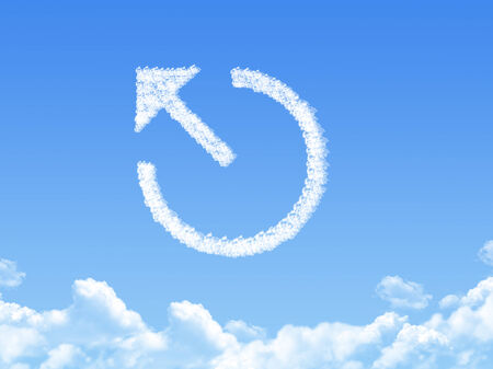 Power button shaped cloud