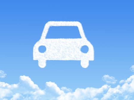 Car cloud shapeの写真素材