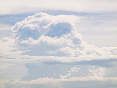 blue sky and beautiful cloudsの写真素材