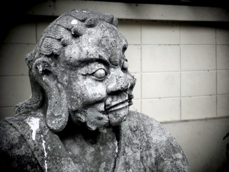 BANGKOK, THAILAND - January 3: Chinese Statue on 3 January 2012 at ancient buddhist Temple (Wat Pho), Bangkok, Thailand のeditorial素材