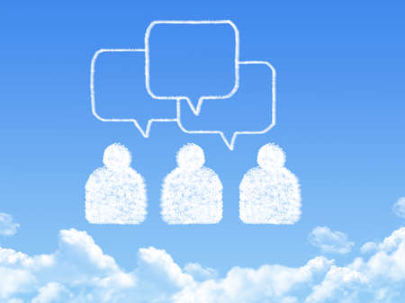 speech bubbles cloud shape