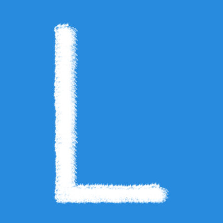 Cloud letterの写真素材