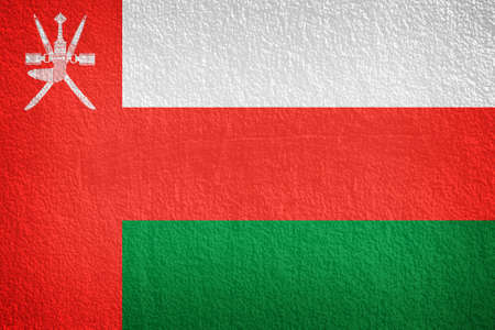 Grunge flag of Omanの写真素材
