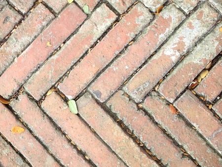 Grunge orange brick wall background texture