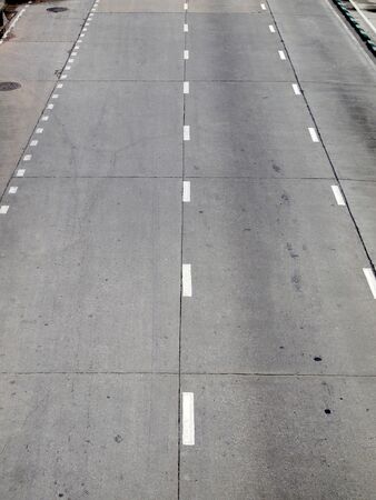 Arrow signs as road markings on a street