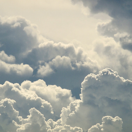 blue sky and beautiful cloudsの写真素材