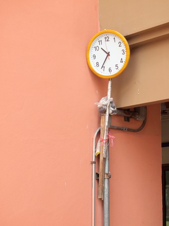 classic clock on the wallの写真素材