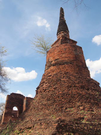 Pagoda at Wat Chaiwattanaram Temple, Ayutthaya, Thailandの写真素材