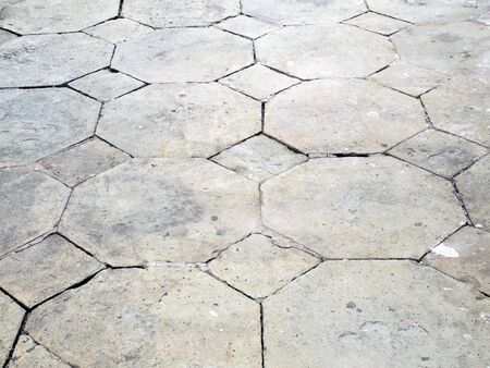 close - up street floor tiles as backgroundの写真素材