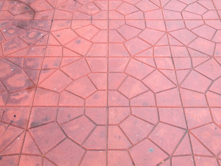 Brick footpath backgroundの写真素材