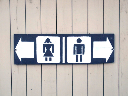 WC sign Vintage style