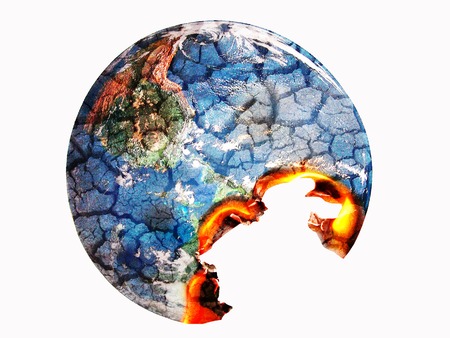 Global Warming - environment conceptの写真素材