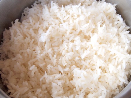 rice on plate close-upの写真素材