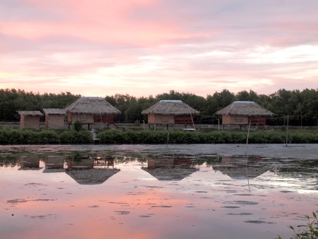 Old Thai houseの写真素材