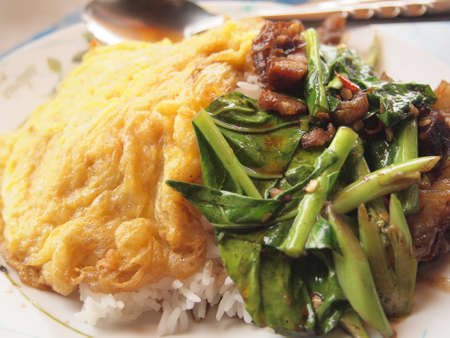 Thai spicy food, Fried pork