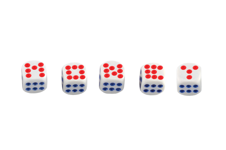 Money Dice isolated on white background