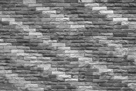 black and white brick wall texture backgroundの写真素材