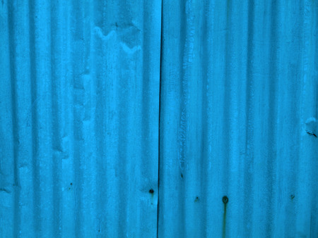 blue zinc galvanized grunge metal textureの写真素材