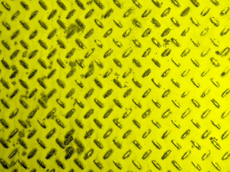 Old yellow rusty metal surface grounge backgroundの写真素材